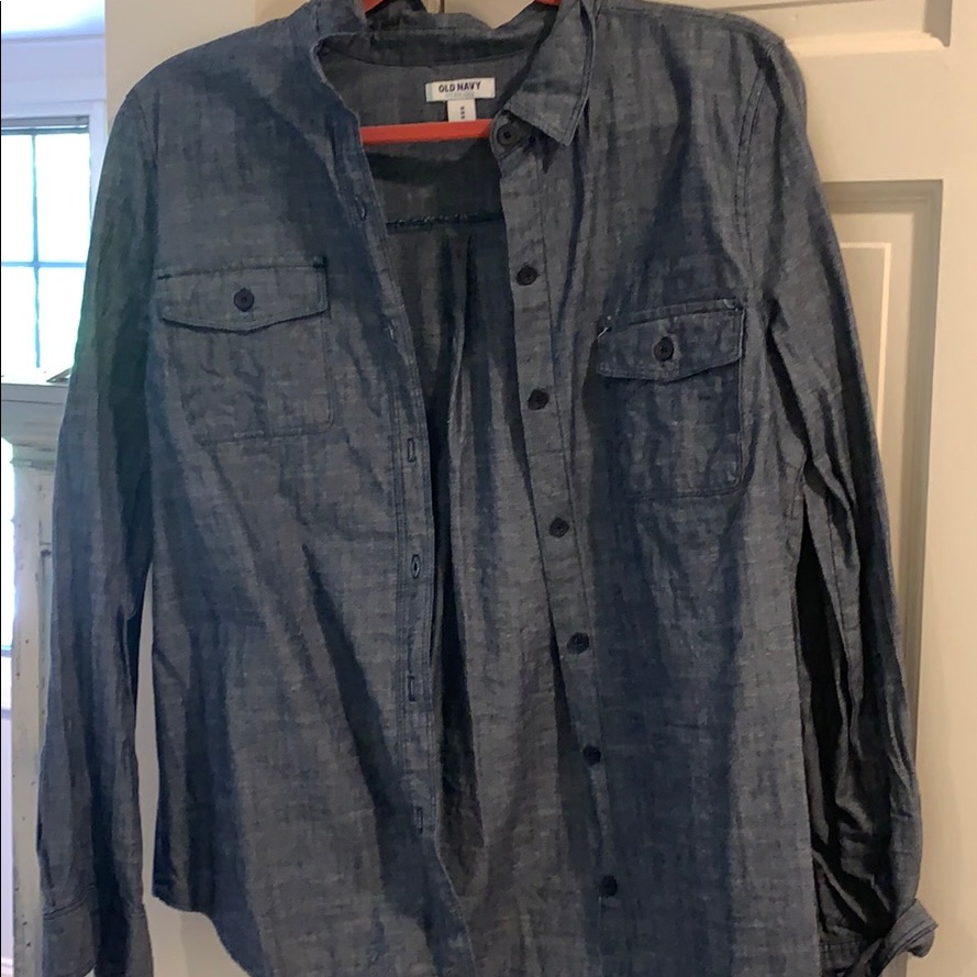Dark Denim Button Down Medium
